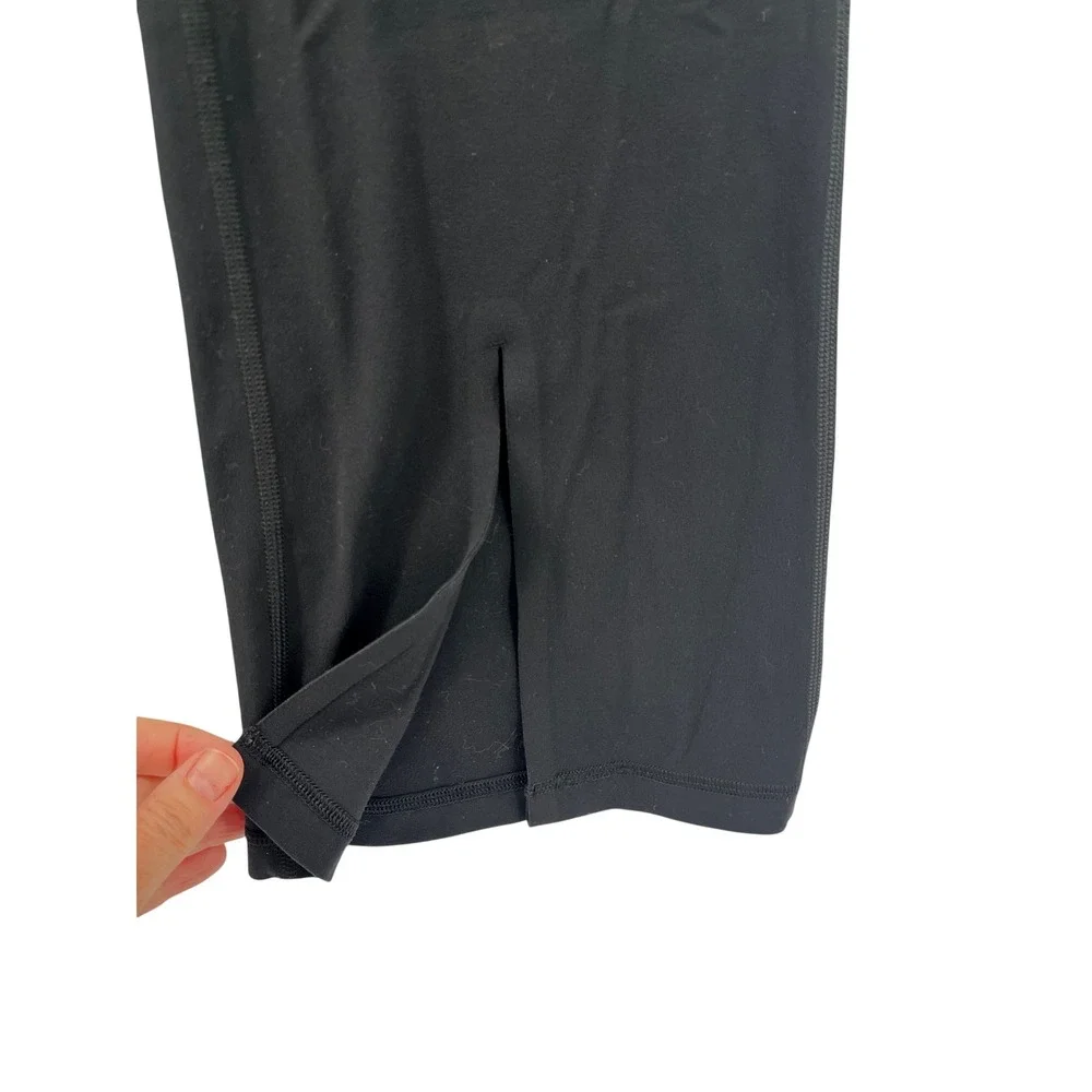 Athleta Elation Split Flare Pant Black High Rise Yoga Leggings Size Small - Picture 9 of 11